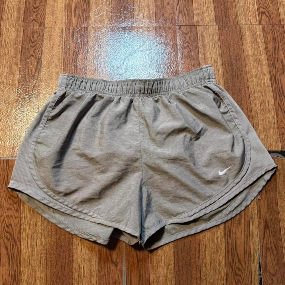 Nike Women's Grey Dri-Fit Tech Running Train Shorts Medium